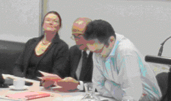 Betsan Martin, Judge Eddie Durie, Charles Royal